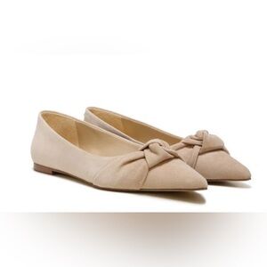SAM EDELMAN WHEATON POINTY TOE FLAT SUEDE LEATHER CAPPUCCINO SIZE 8 M NEW